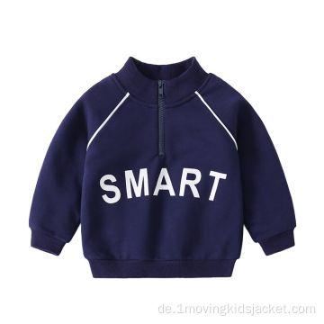 Herbst Sweatshirt mit Stehkragen für Jungen